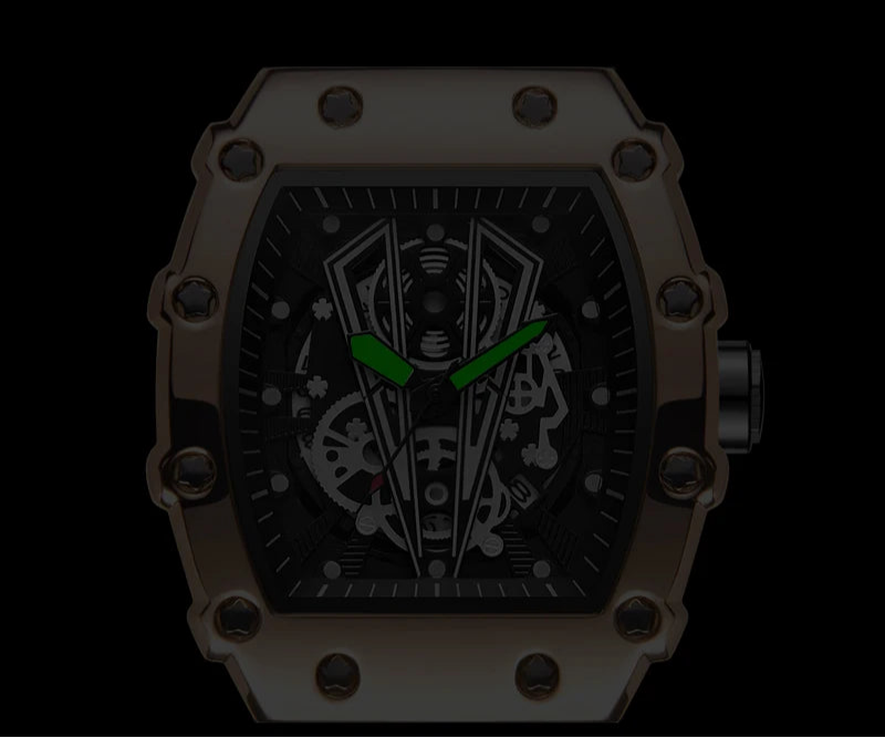 Relógio Masculino com Pulseira de Silicone à Prova D'água