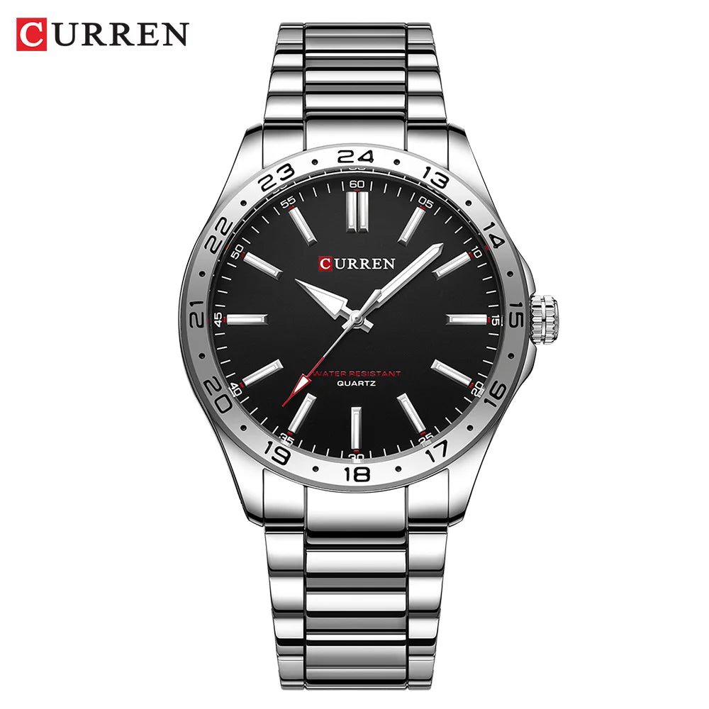 Relógio Masculino em Aço Inoxidável Slim - CURREN