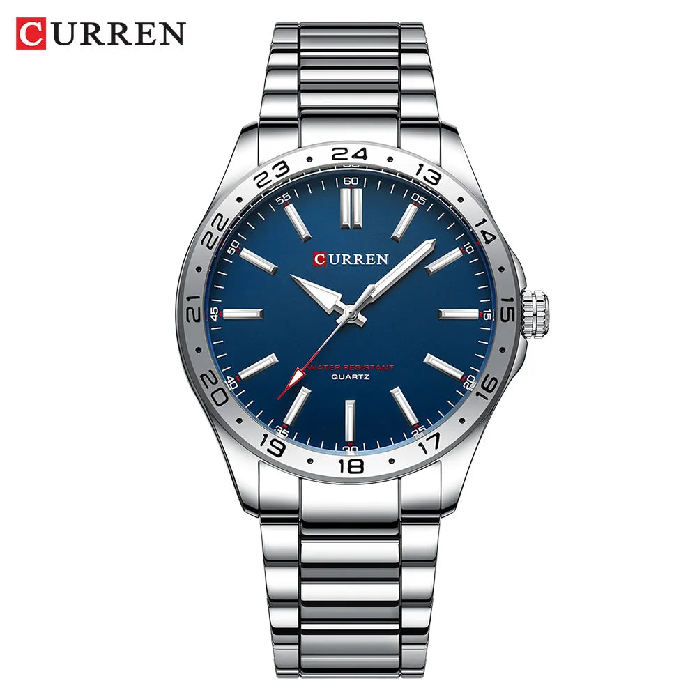 Relógio Masculino em Aço Inoxidável Slim - CURREN