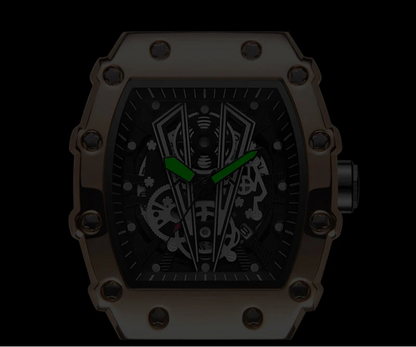 Relógio Masculino com Pulseira de Silicone à Prova D'água